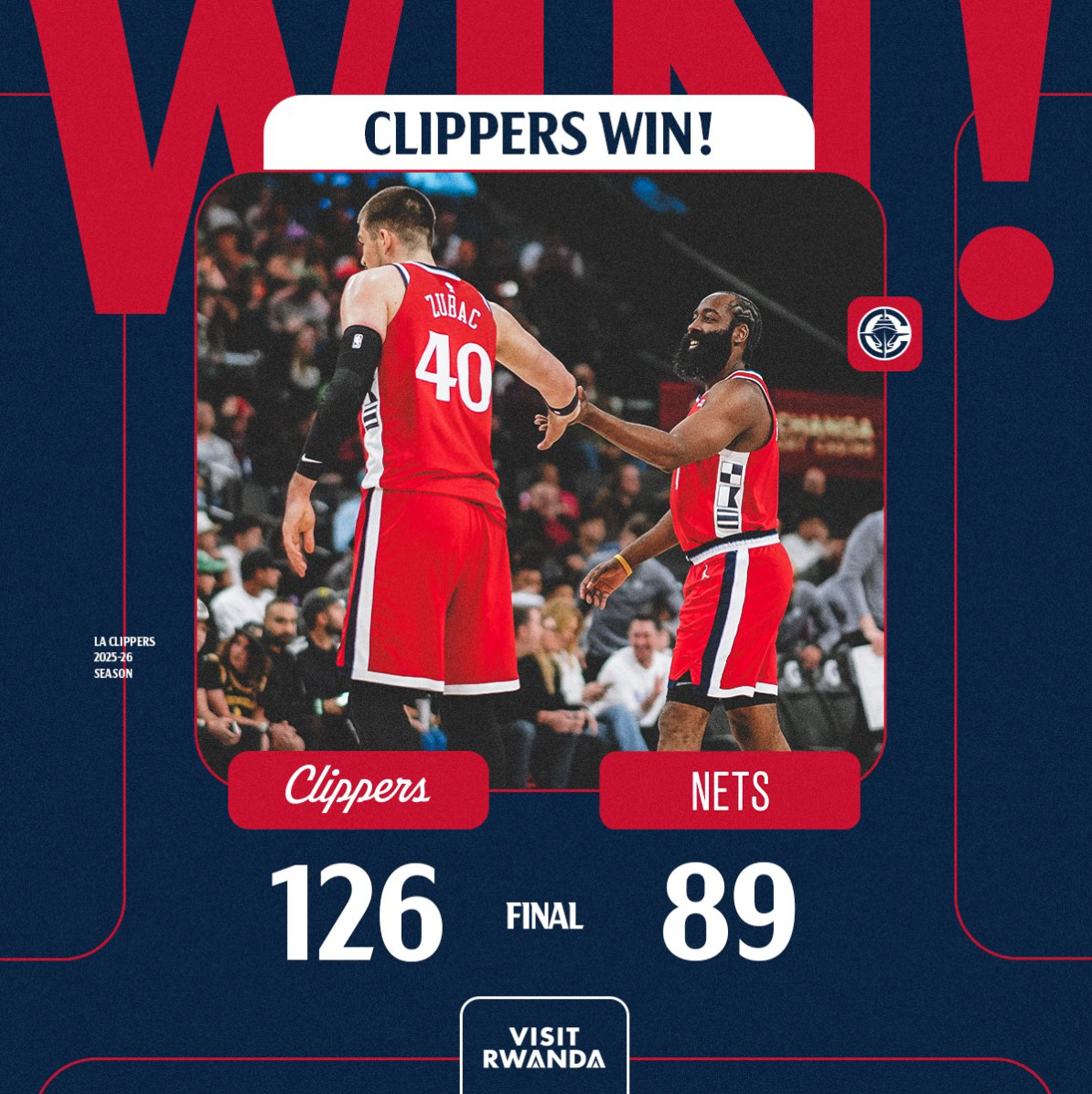 yl7703永利-快船18战15胜！小卡场均32.1分联盟封王 连续24场20+创生涯新高